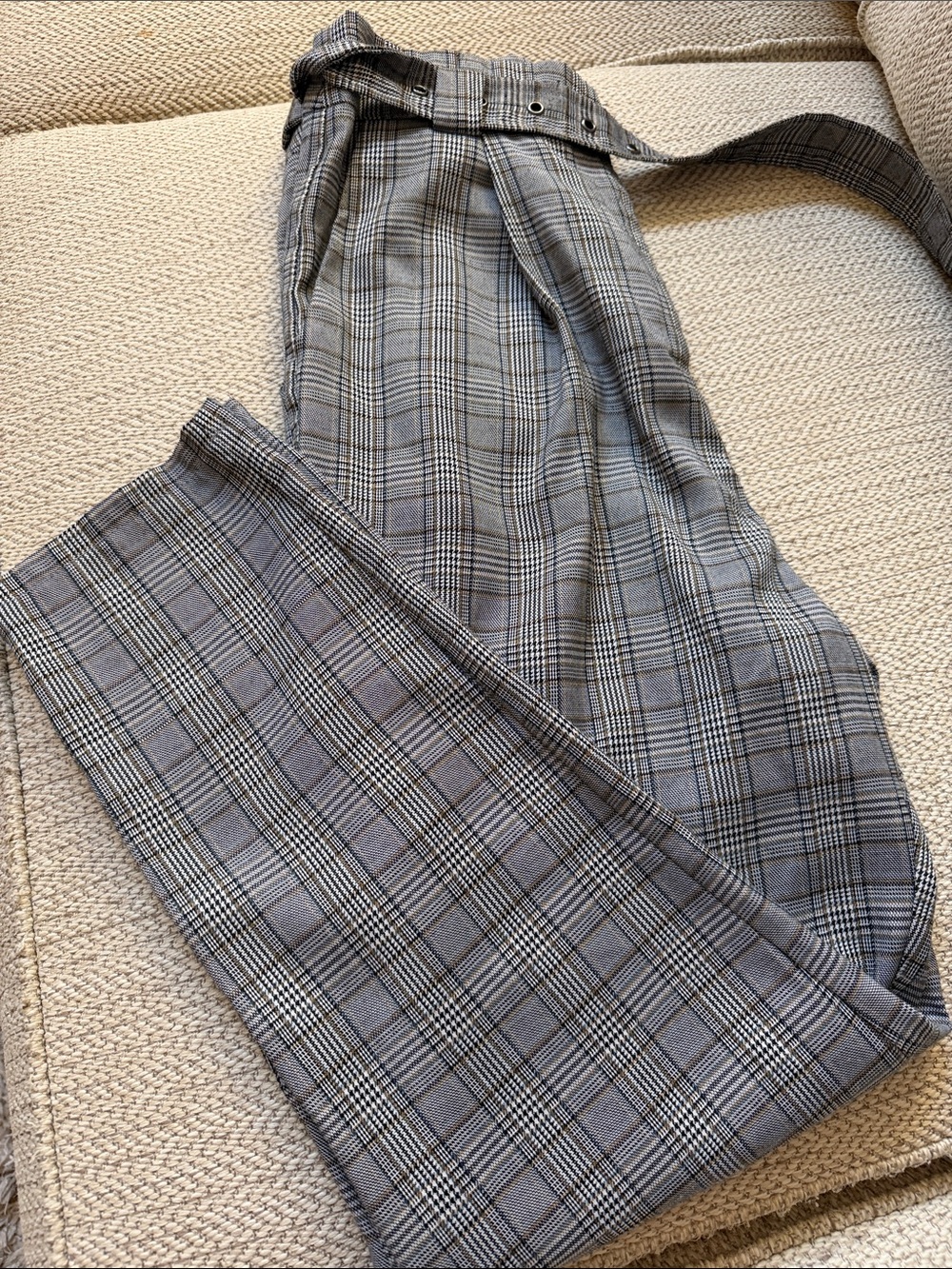 Classic Gray Plaid women’s Trousers